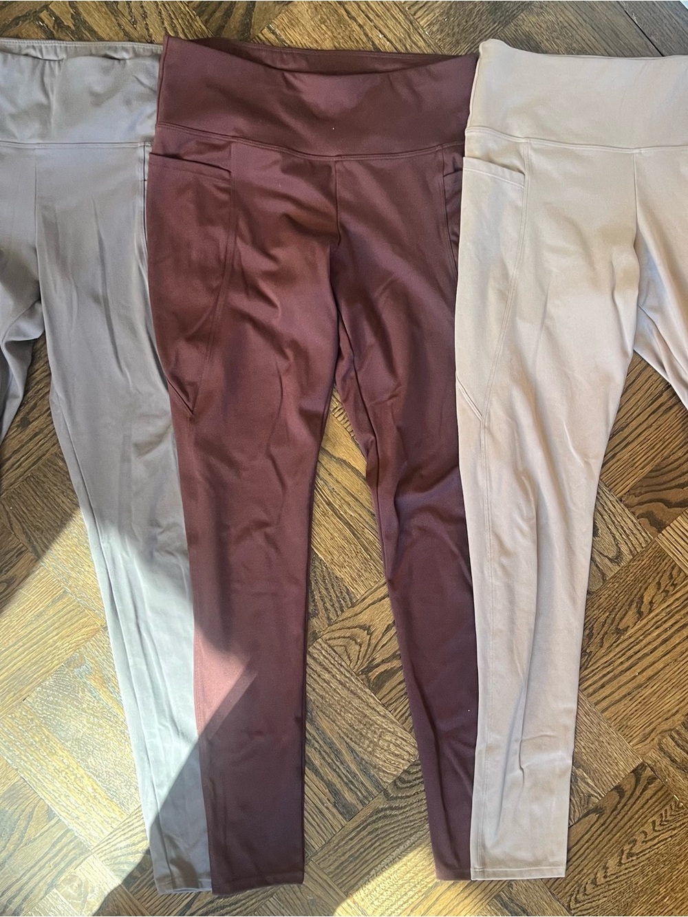 Active Leggings 3 Pack - Grey, Brown, Taupe